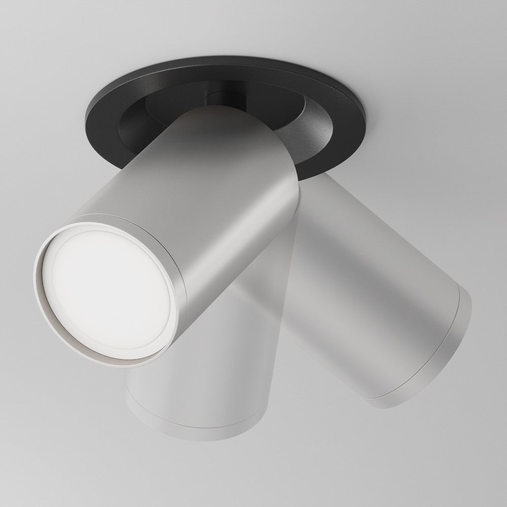 Oprawa sufitowa wpuszczana Focus S czarno-szara 1xGU10x10W okrągła ruchoma IP20 wym: 12,3 x 5,2 x 5,2 cm aluminium Maytoni - 4