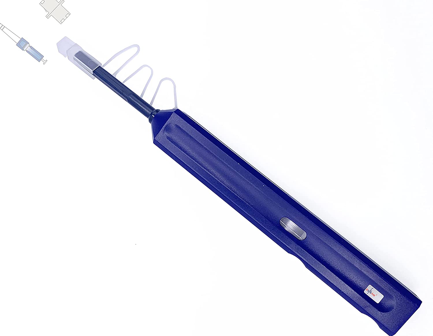 Stylo Nettoyeur Fibre Optique - Pour Connecteurs LC/MU/SC - 800+ Utilisations - Résine Antistatique - Lot De 2