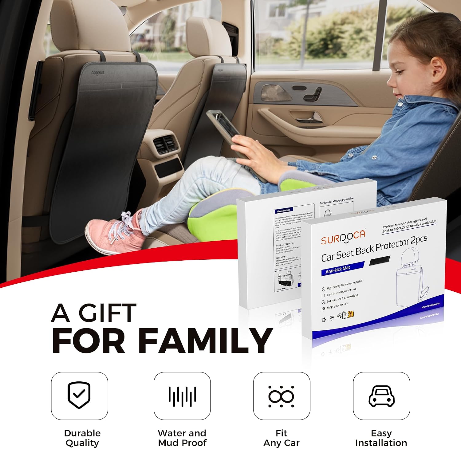 Universel Protection Siege Voiture Enfant, Portable Antidérapant ...