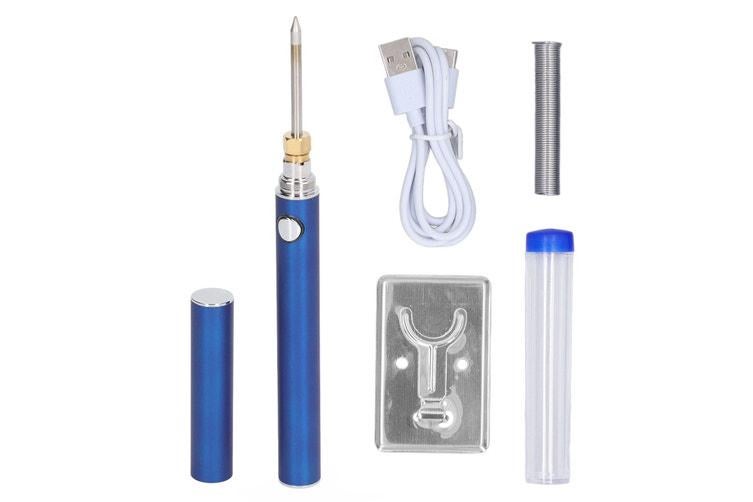Bezprzewodowa lutownica elektryczna, ładowanie USB, 4 regulowane poziomy, narzędzie do lutowania do napraw elektronicznych