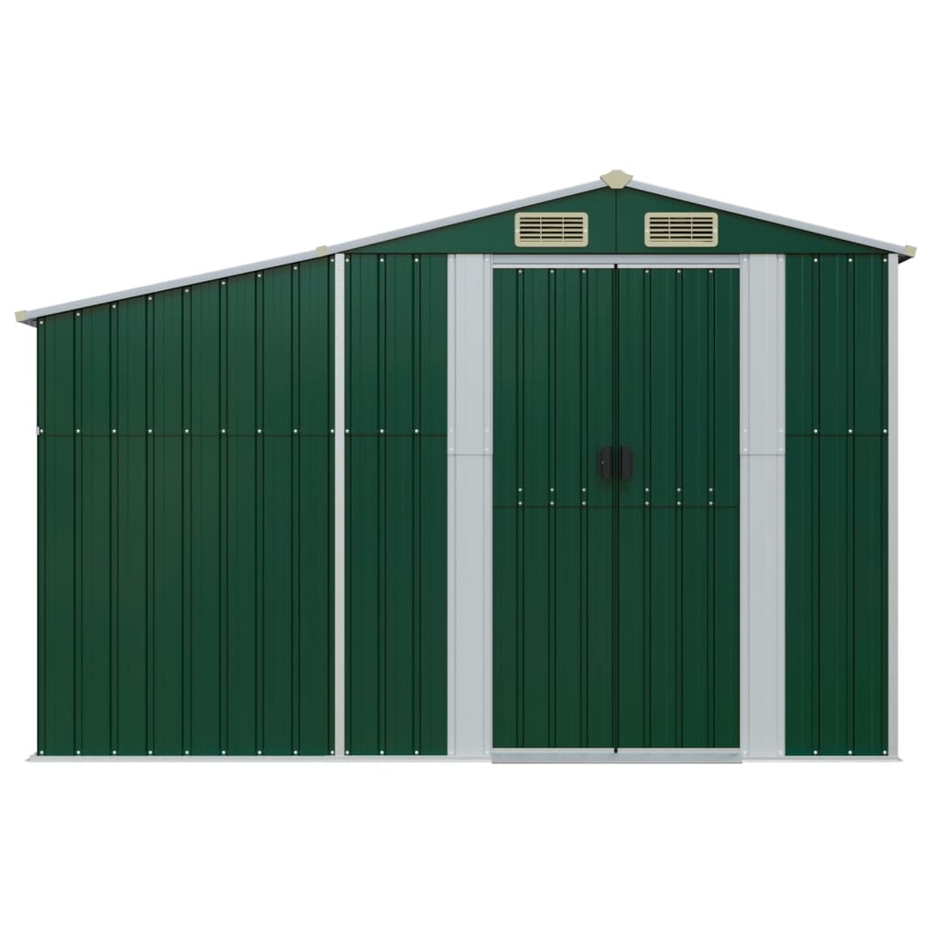 Maison Exclusive - Abri de jardin vert 277x93x179 cm acier galvanisé - 3