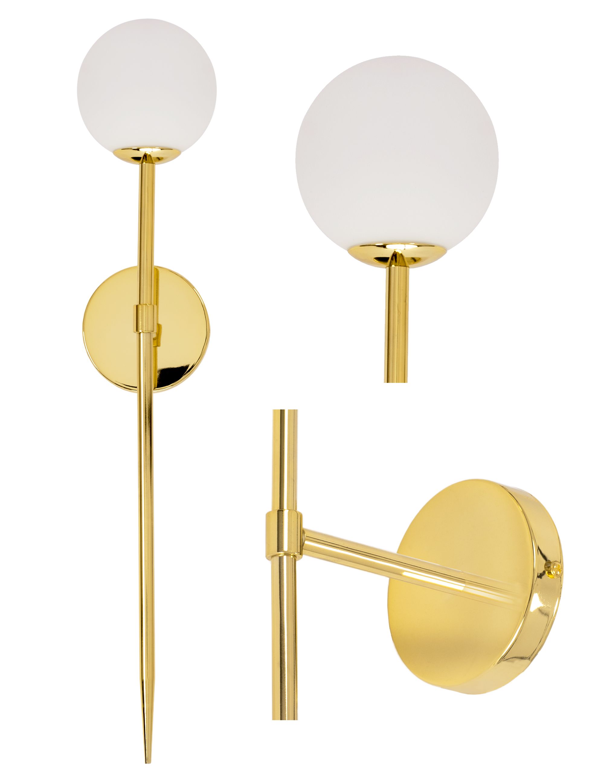Kinkiet Toolight App578-1W Złoty 52Cm