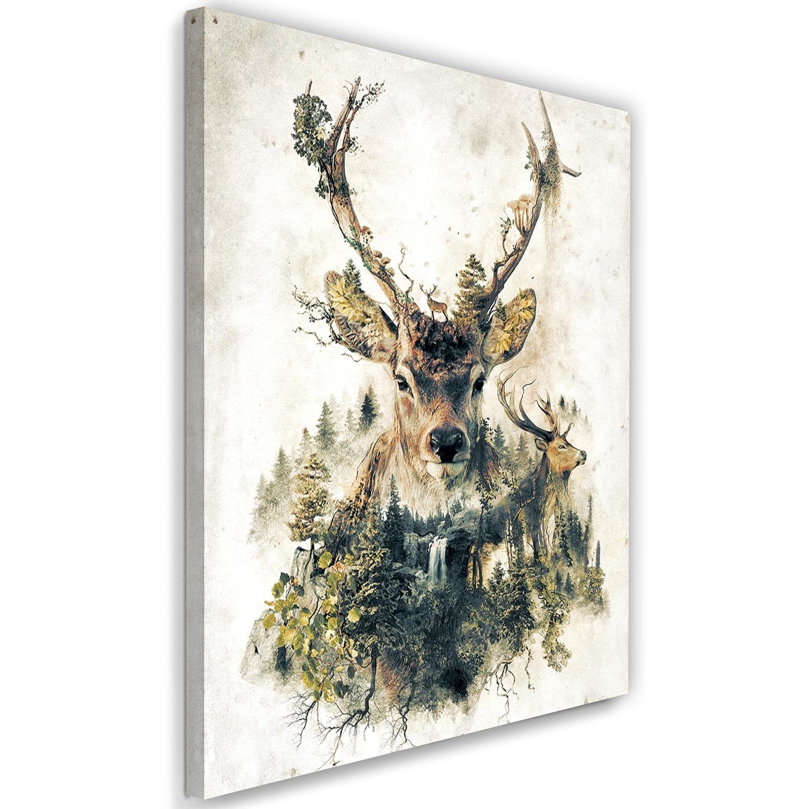 Obraz na płótnie, Artystyczny jeleń 40x60