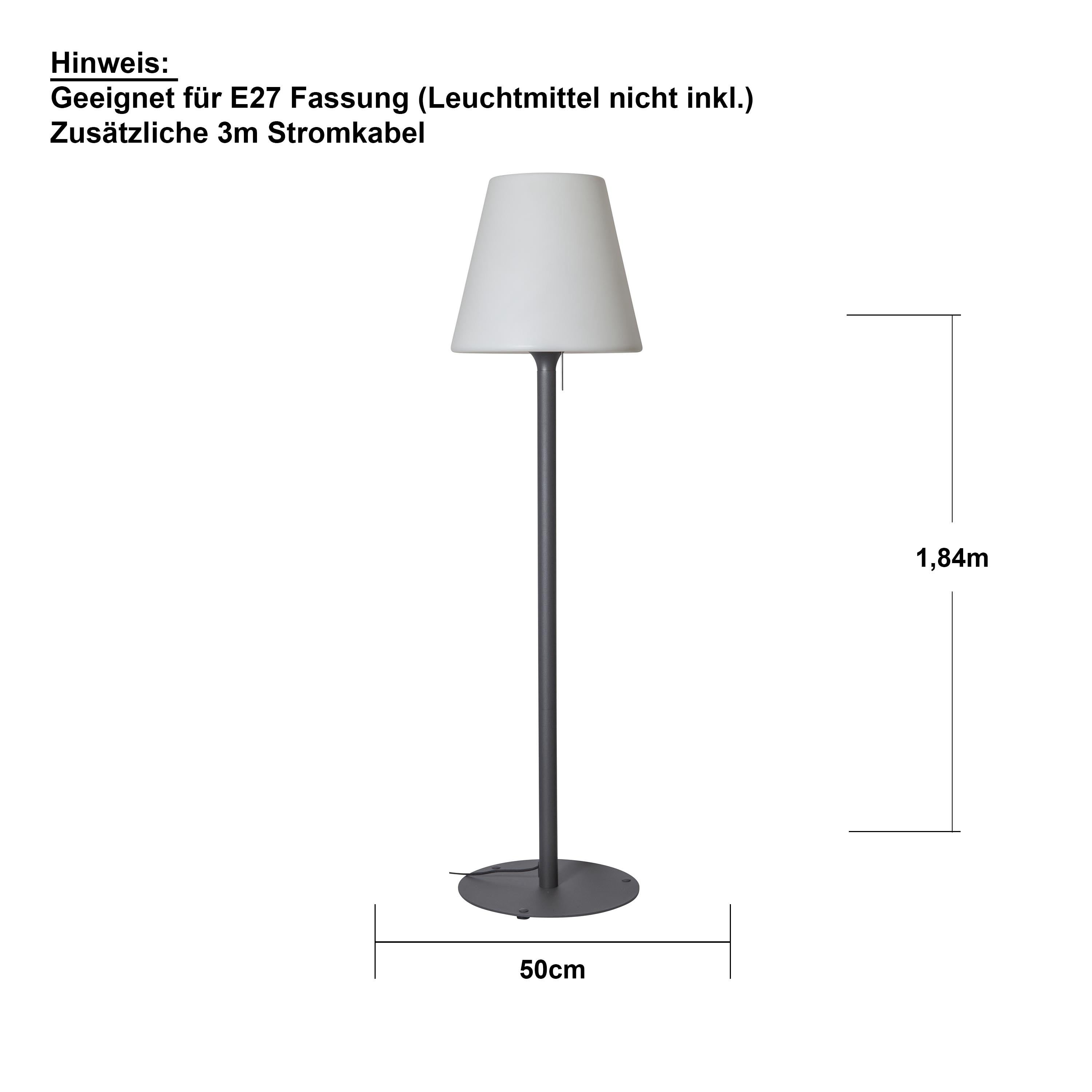 Zewnętrzna lampa podłogowa Star Trading Crete, 184 cm - 7