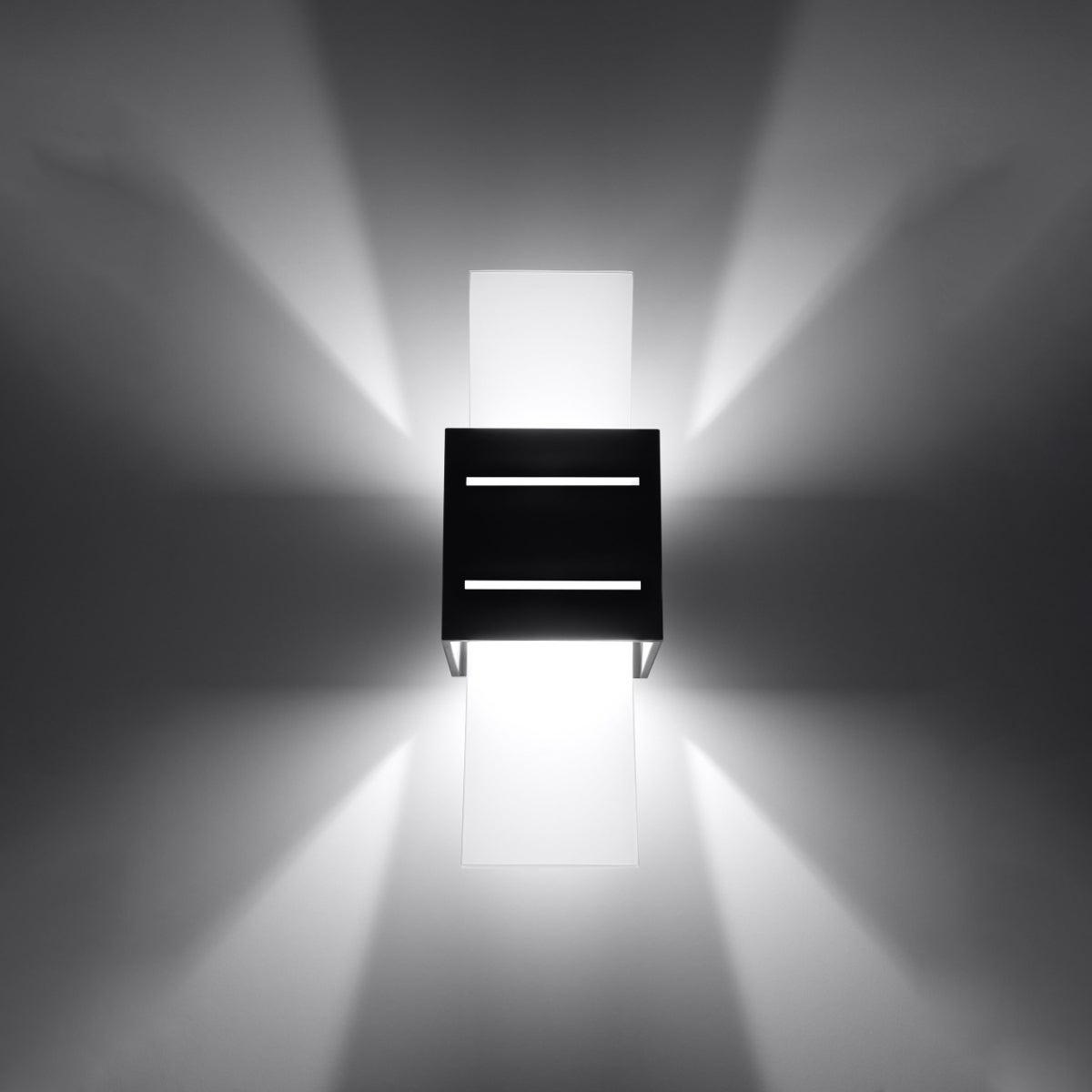 Kinkiet SOLENIX czarny LED 3000K - 10x12x30cm Sollux
