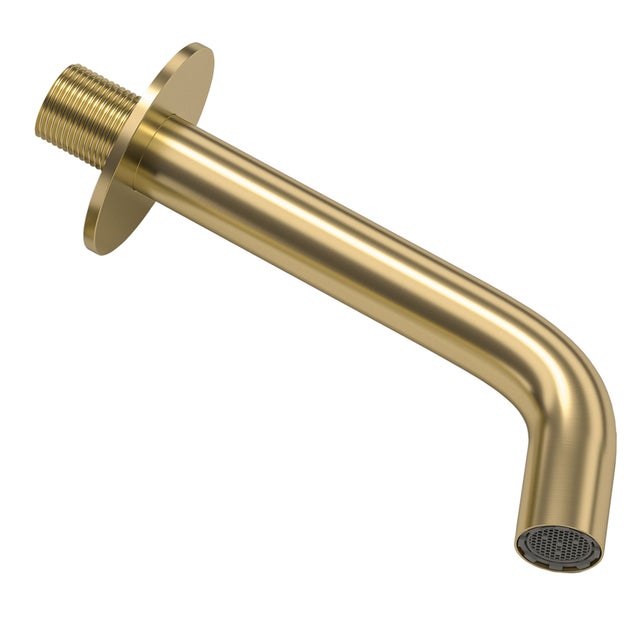 Valaz Bec rond encastré de 15 cm en or mat avec protection PVD pour lavabo