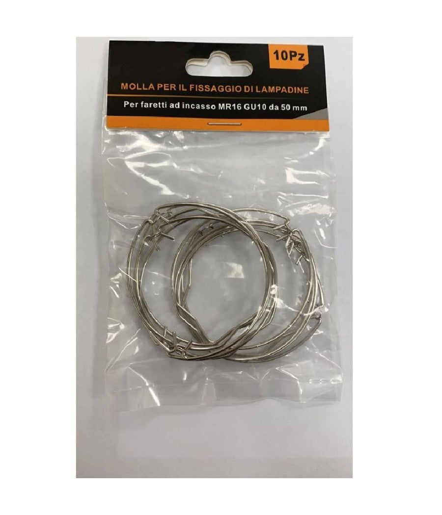 50 Clip Di Fissaggio Per Faretti MR16 GU50 - Acciaio Nichelato, Diametro 50mm, Facili Da Installare - Foto 2