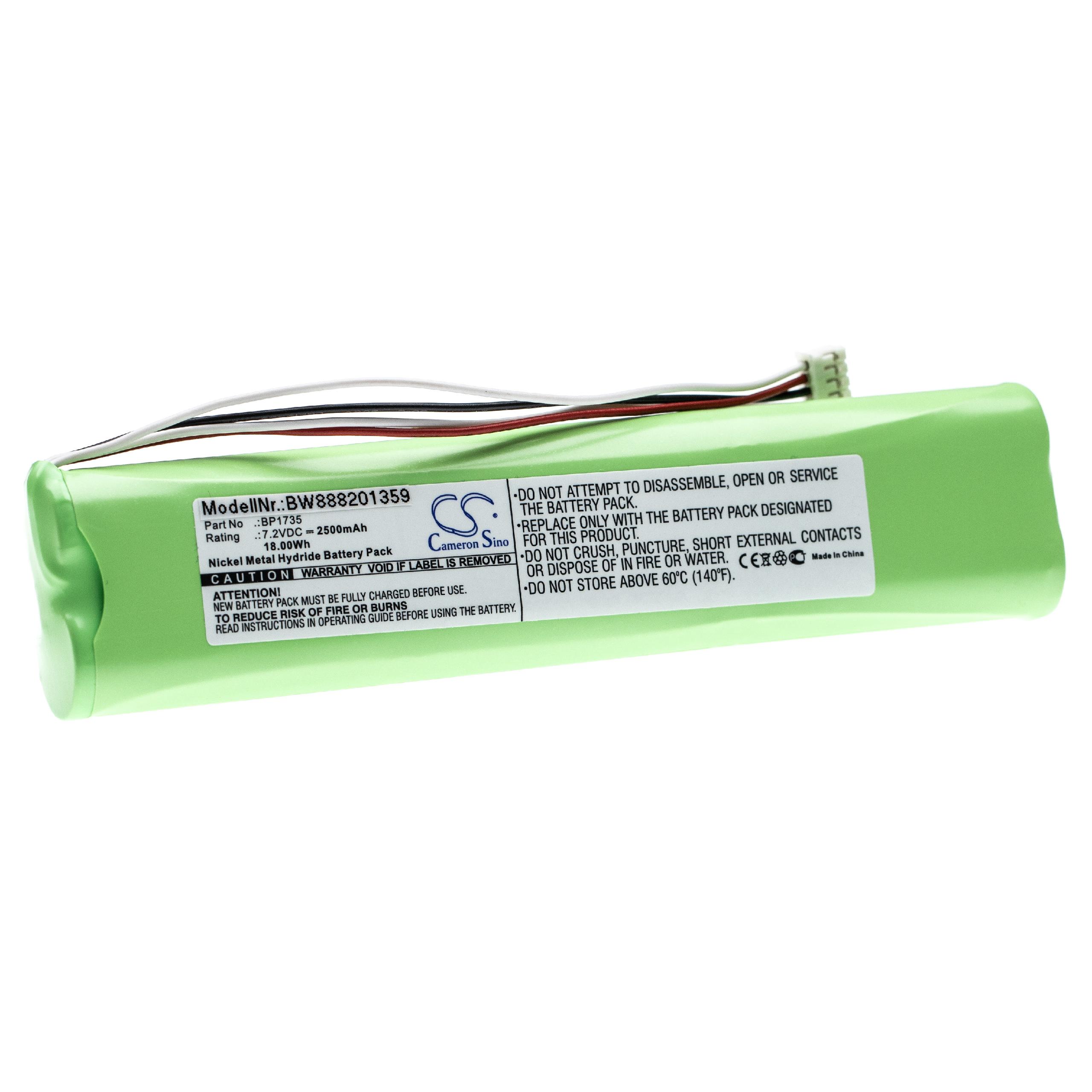 vhbw 1x Batterie remplacement pour Fluke BP1735 pour multimètreoutil de mesure (2500mAh, 7,2V, NiMH) - 2