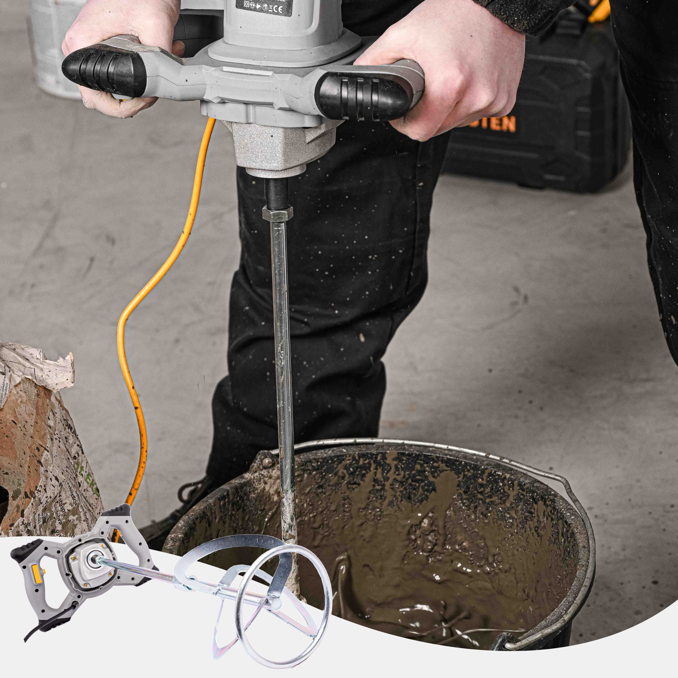 Malaxeur électrique 1400W, M14 variateur de vitesse 2 mélangeurs inclus BESTEN BE-2854 - 6