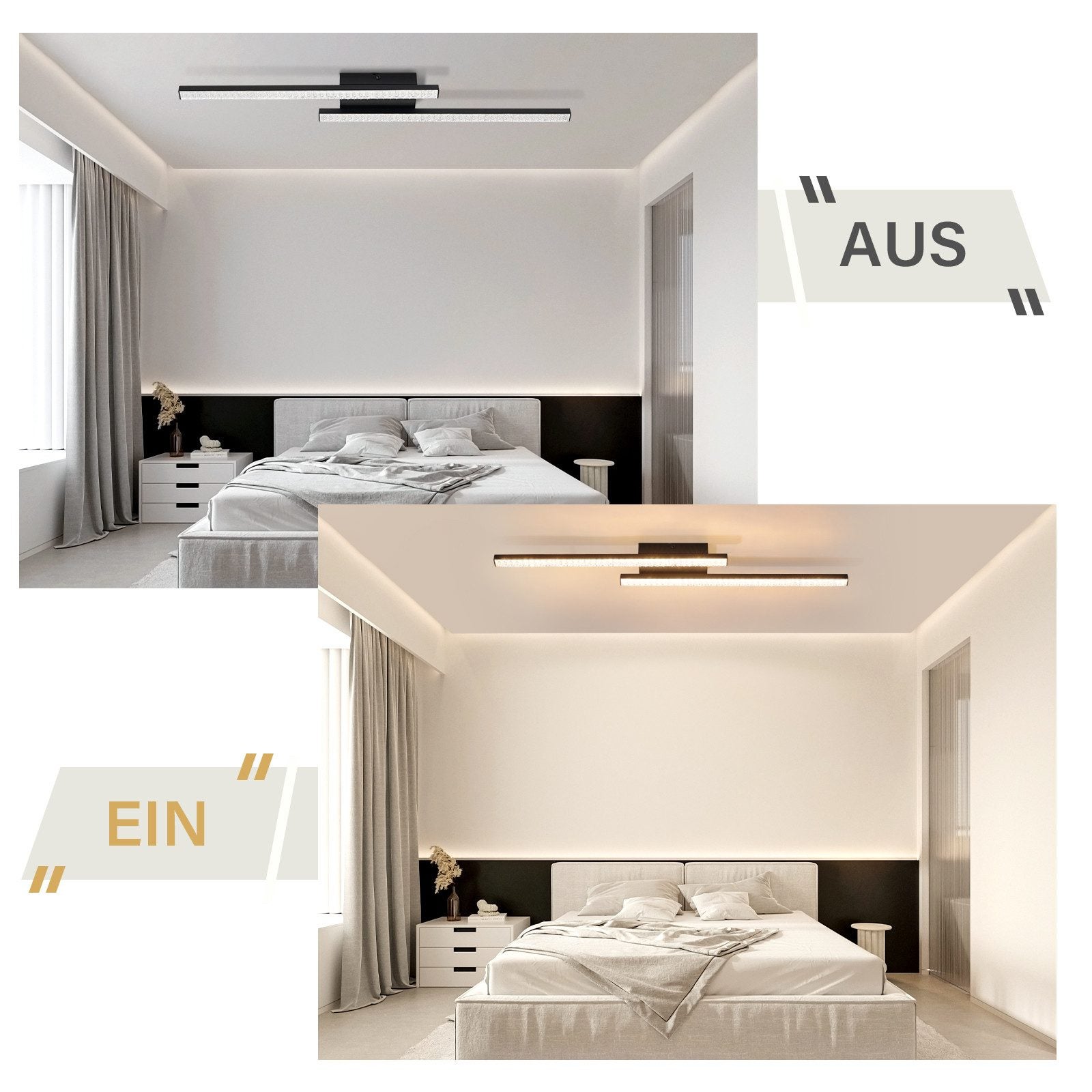 Nettlife preto led Candeeiro de teto 12w moderna lâmpada metal cristal luz quente 3000k para quarto corredor cozinha escritório sala estar - 5