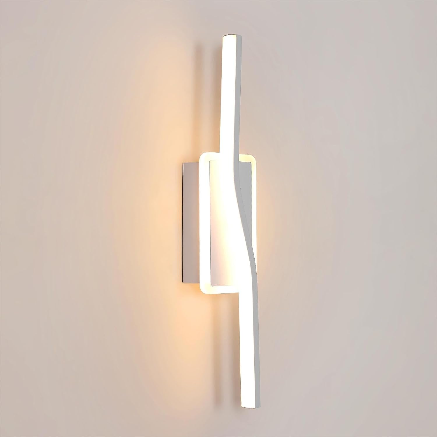 SWANEW Applique murale LED Projecteur mural Lampe de salle de bain Applique murale Lampe de couloir Intérieur Jardin Blanc 12W