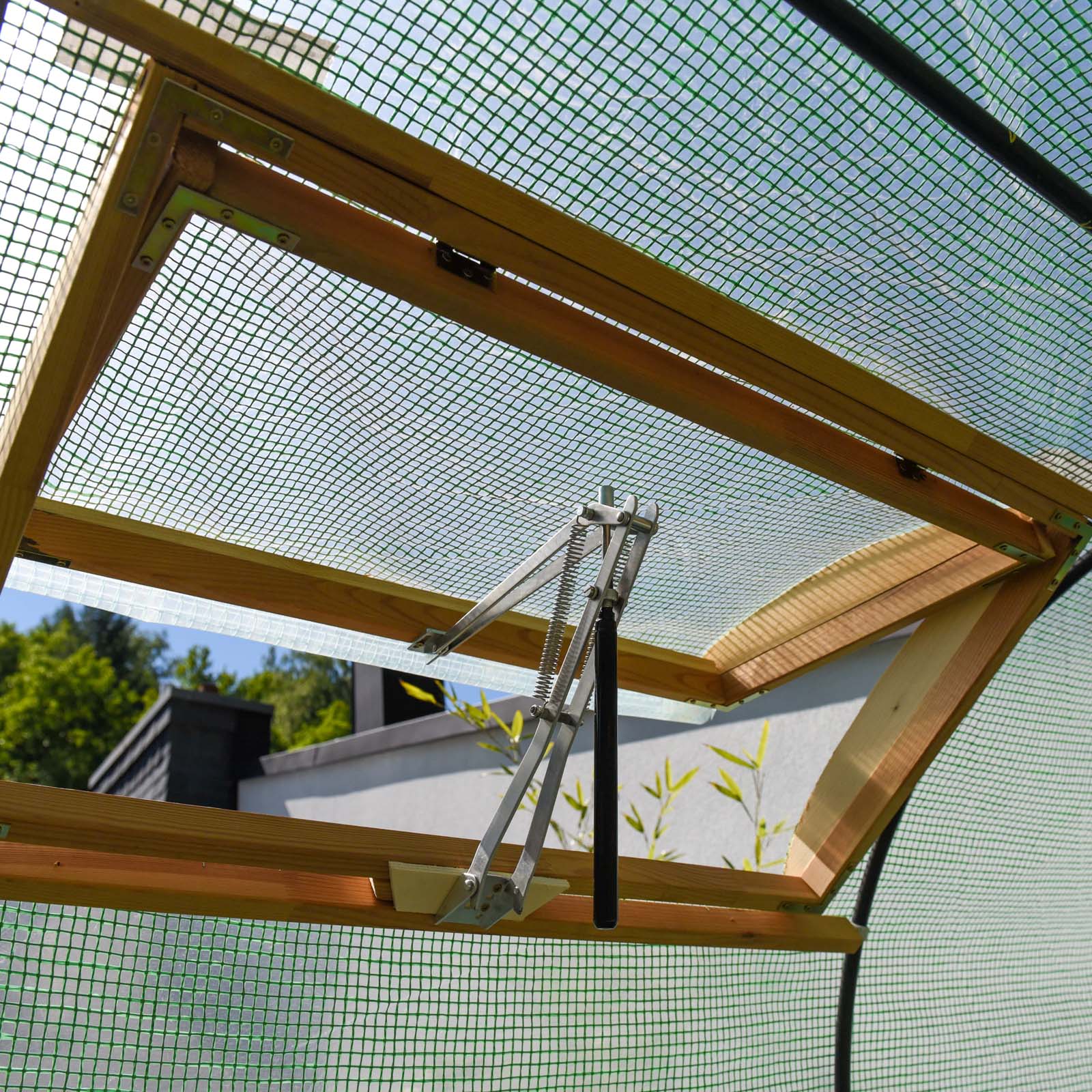 Aprifinestra Automatico Per Serra Wiltec – Senza Elettricità, Max 7 Kg, Cilindro Termico Per Giardino, In Alluminio E Acciaio Inox, Montaggio Senza Fori