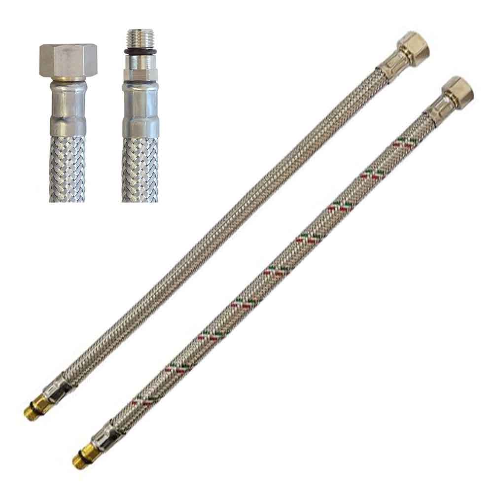 Tubo Flessibile Acciaio Inox Per Rubinetto - Prolunga 20cm Con Filettature 3/4 Pollici - Per Cucina E Bagno - Foto 8