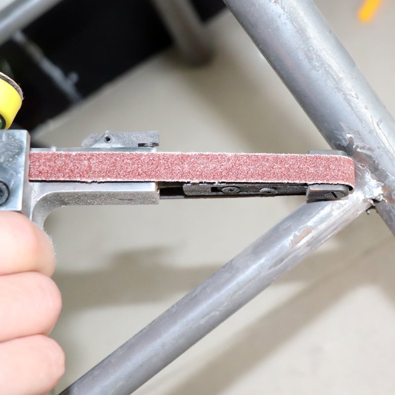 Ponceuse à bande électrique Mini ponceuse à bande Meuleuse électrique Petite rectifieuse Ponceuse à bande électrique portative avec bandes abrasives - 5
