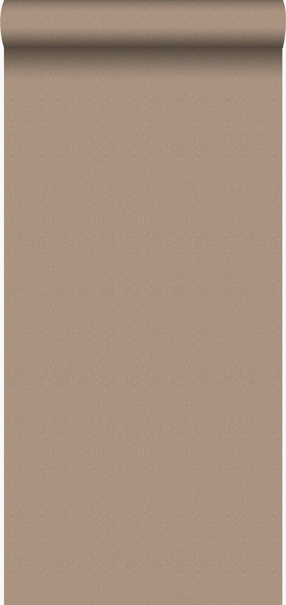 Tapeta małe ozdoby taupe - 53 cm x 10.05 m - ORIGIN