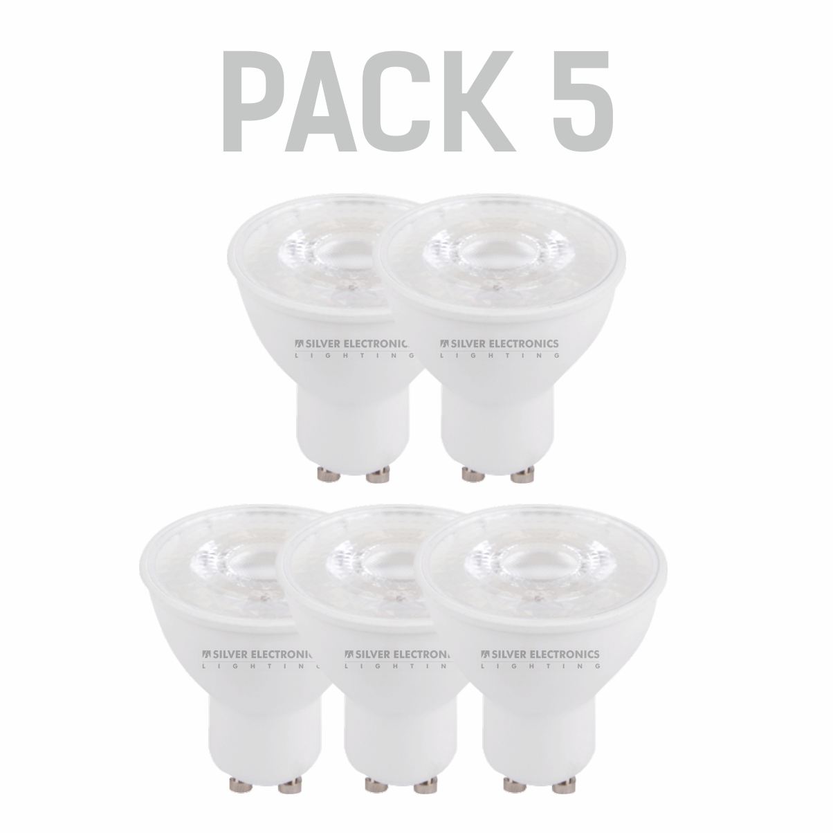 SILVER ELECTRONICS X5 Lampadina LED Candela E14 5W 399lm 4000K Luce Bianca Neutra – 15.000h