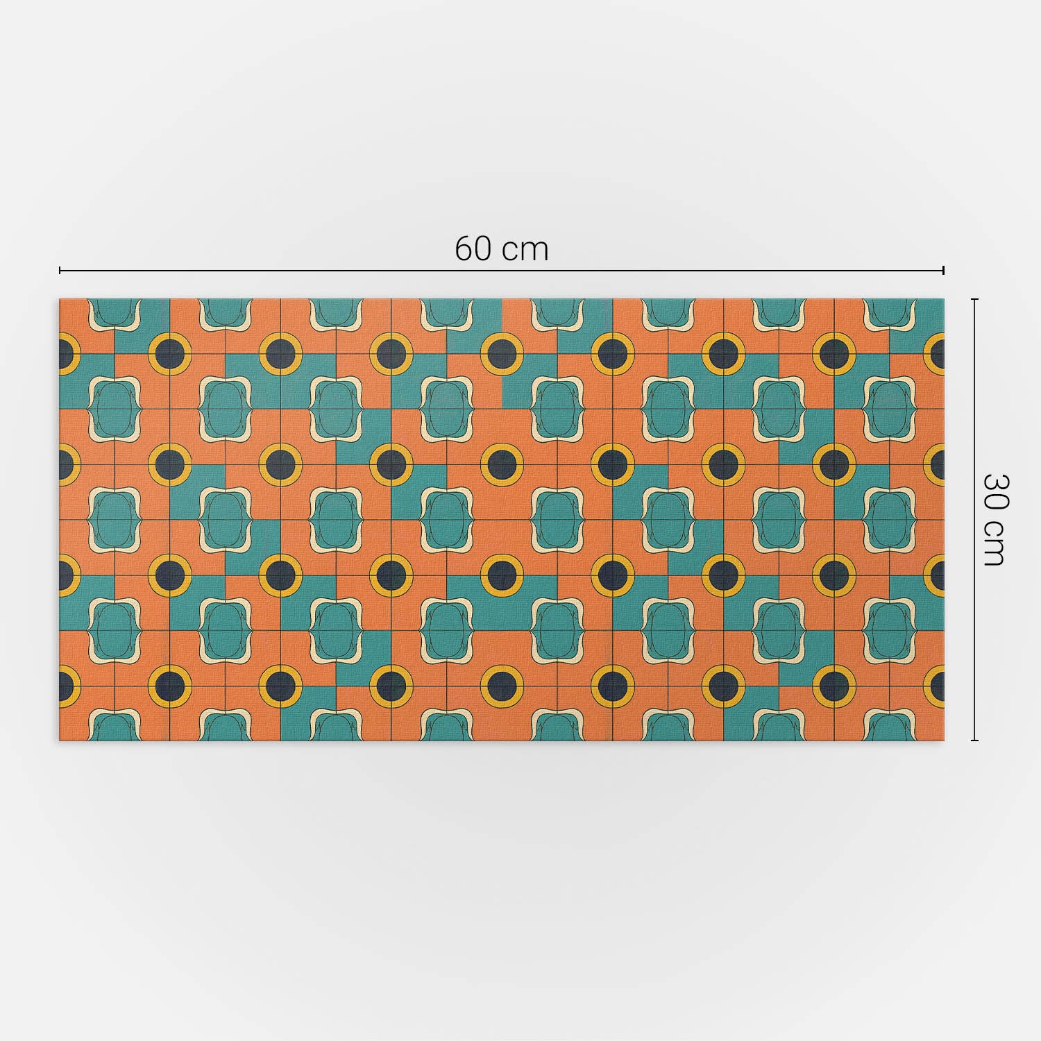Panneaux muraux décoratifs, panneaux en PVC | 6x60x30 cm |Motif géométrique abstrait - 5