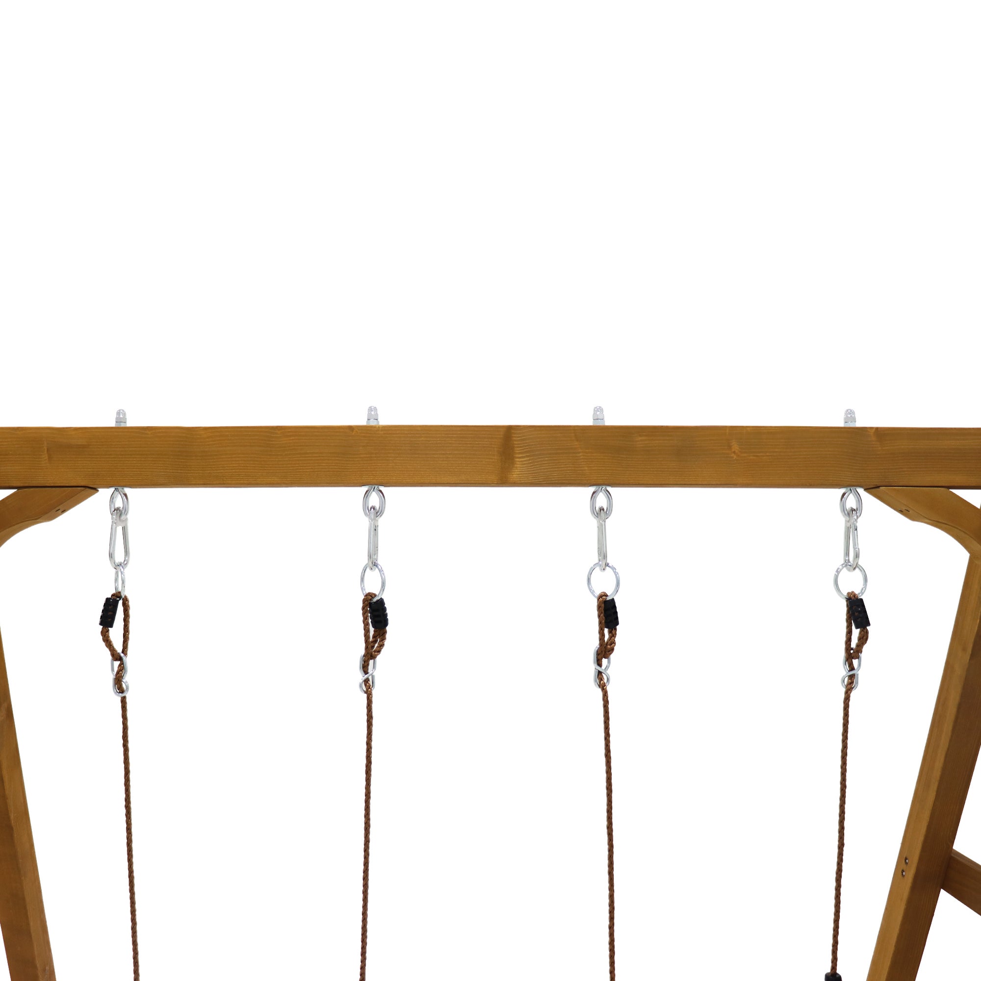 Balançoire Enfant 2 Places 238.5x240x168.9 cm - Avec Toboggan et Échelle - Âge 3+ - 8