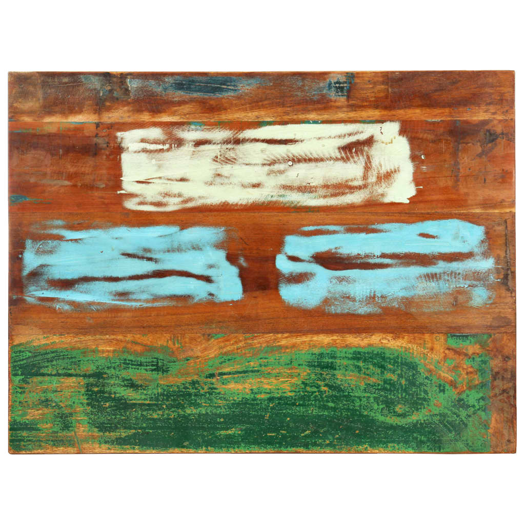 Maison Exclusive - Piano Tavolo Rettangolare 70x90 cm 25-27 mm Legno di Recupero - 3