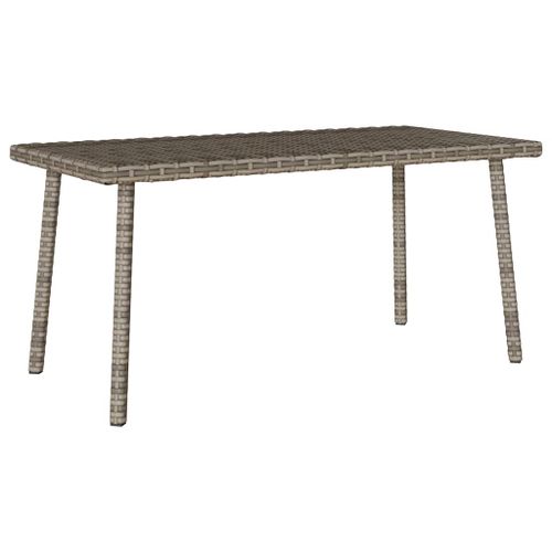 Table basse de jardin rectangulaire gris 80x40x37 rotin | Leroy Merlin