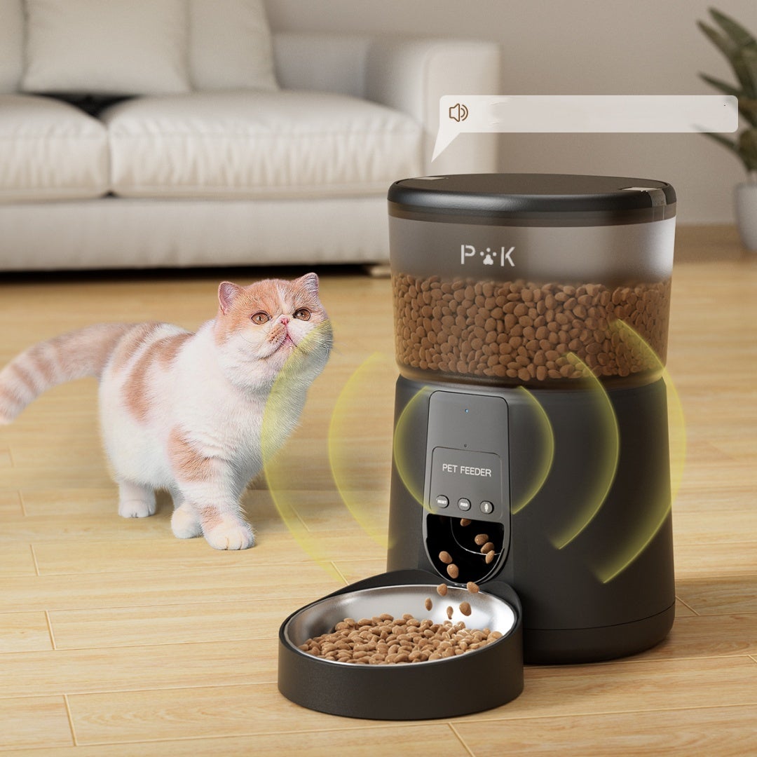 PUPPY KITTY PRO Distributeur de Croquettes Automatique 4L pour Chats/Chiens WiFi ,avec Contrôle APP, ​Enregistrement Vocal - 2