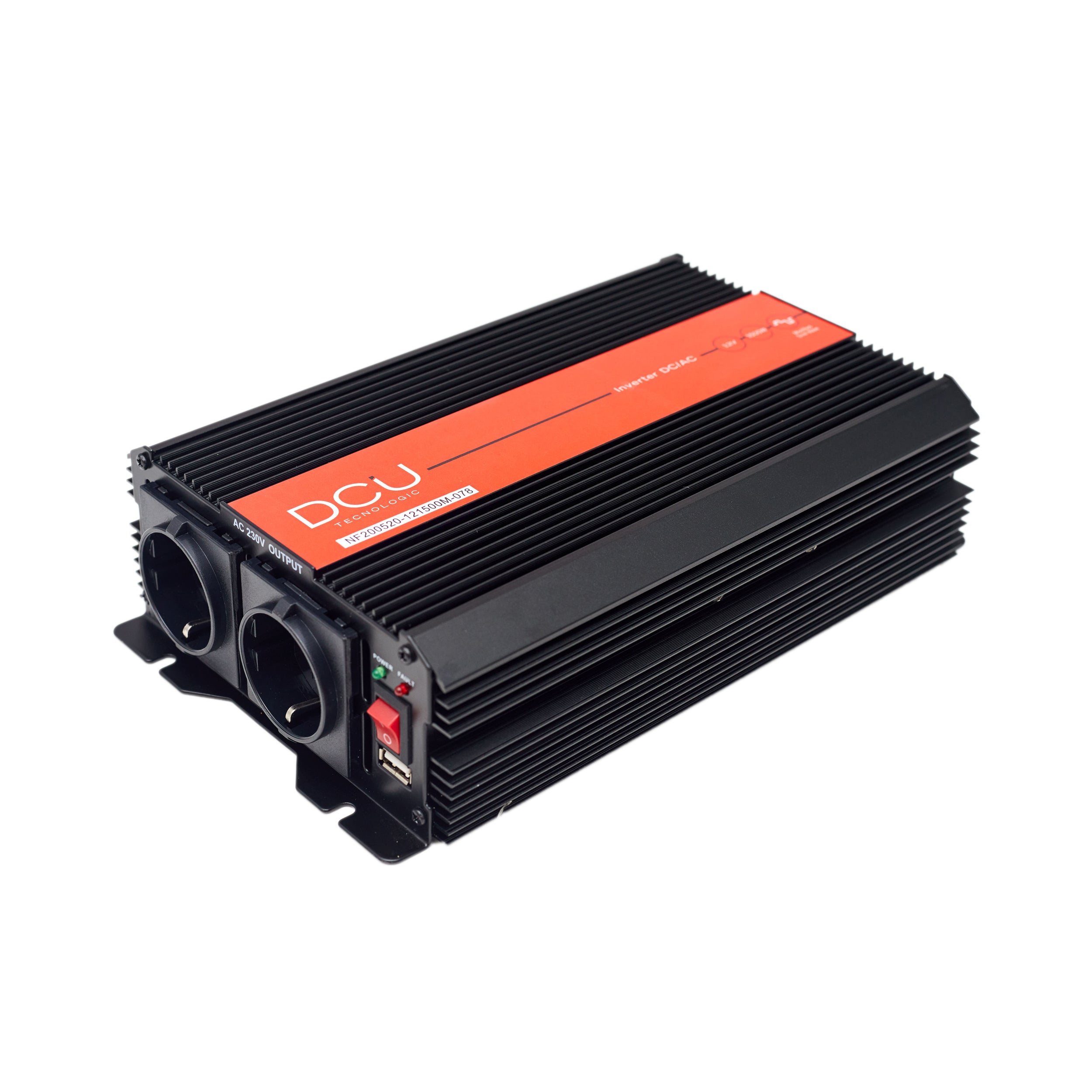 INVERSOR DCU TECNOLOGIC CERTIFICACIÓN R10 12Vcc/230Vca 1500W USB SEN ...