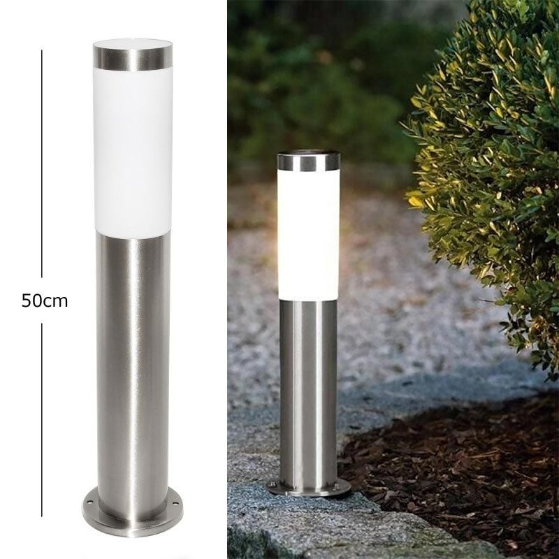Lampione Medio Senza Fonte Luminosa Da Giardino Tokyo H110 Cm, E27 In Inox Antraciteintec 87030167 - Foto 5