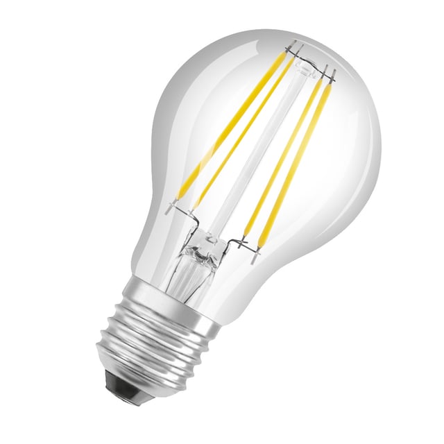 OSRAM Ampoule LED à économie d'énergie, ampoule à filament en verre, E27, blanc chaud (3000K), 2,5 watts, remplace une ampoule de 40W, très efficace