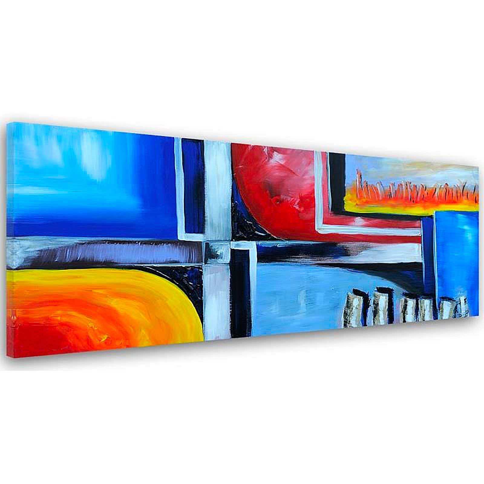 Tableau panorama d'image sur toile abstraction toile 54 - 100 x 50 cm - 2