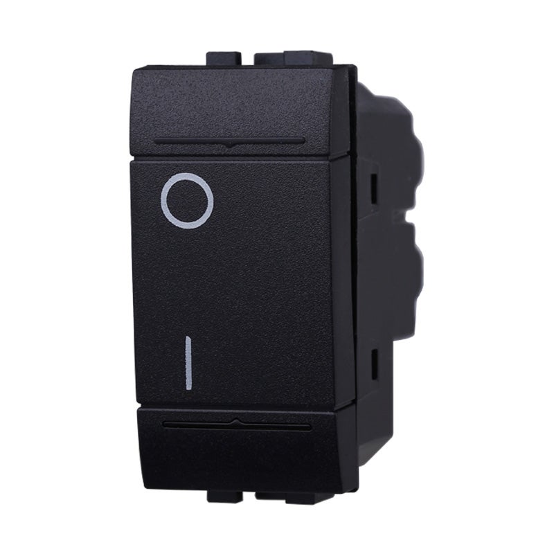 Interruttore Bipolare 0-1 16A Colore Nero Compatibile Con Bticino Living International - 4