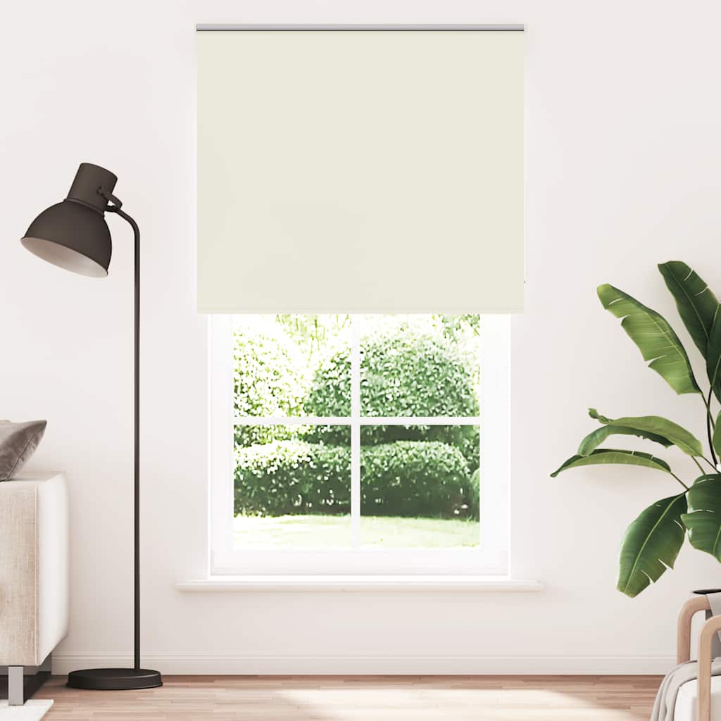 Roleta zaciemniająca Off White 125x230 cm Szerokość tkaniny vidaXL
