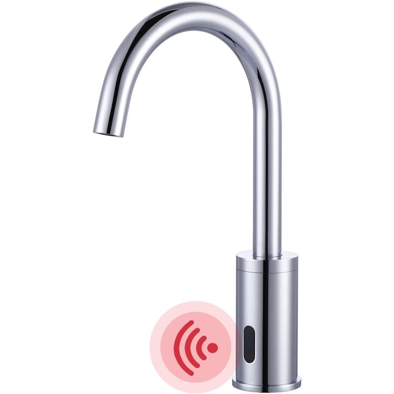 Czujnik do baterii łazienkowej - Bateria z czujnikiem temperatury o regulowanej temperaturze i skrzynką sterującą - Czujnik podczerwieni - Chrom