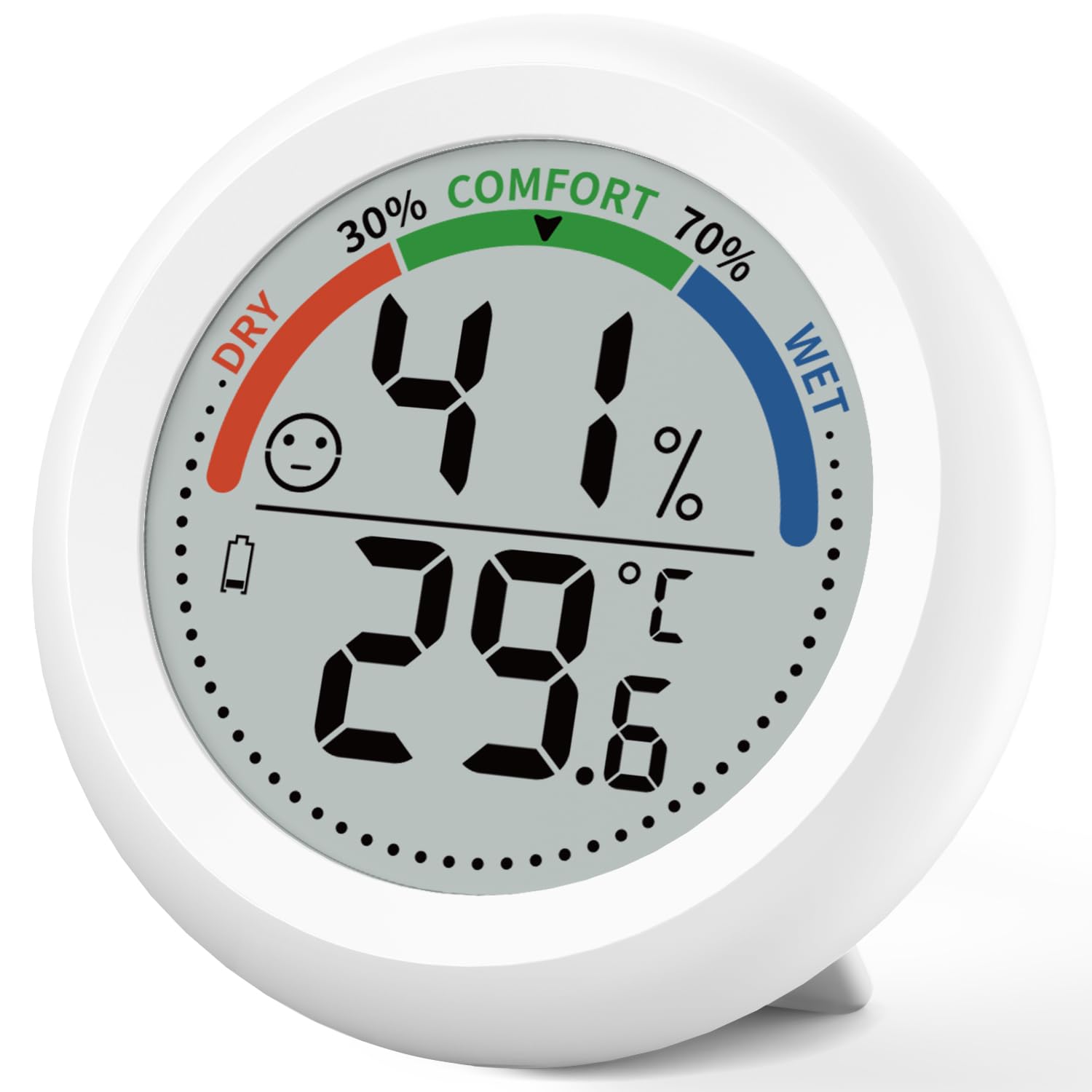 Termometru higrometru digital, măsoară temperatura și umiditatea, indicator de confort, ecran mare pentru seră și camera bebelușului.