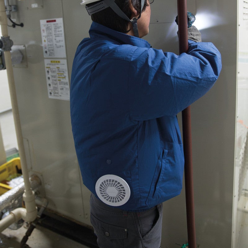 Blouson ventilé 18 V (sans batterie ni chargeur) bleu TL MAKITA DFJ304ZL - 2