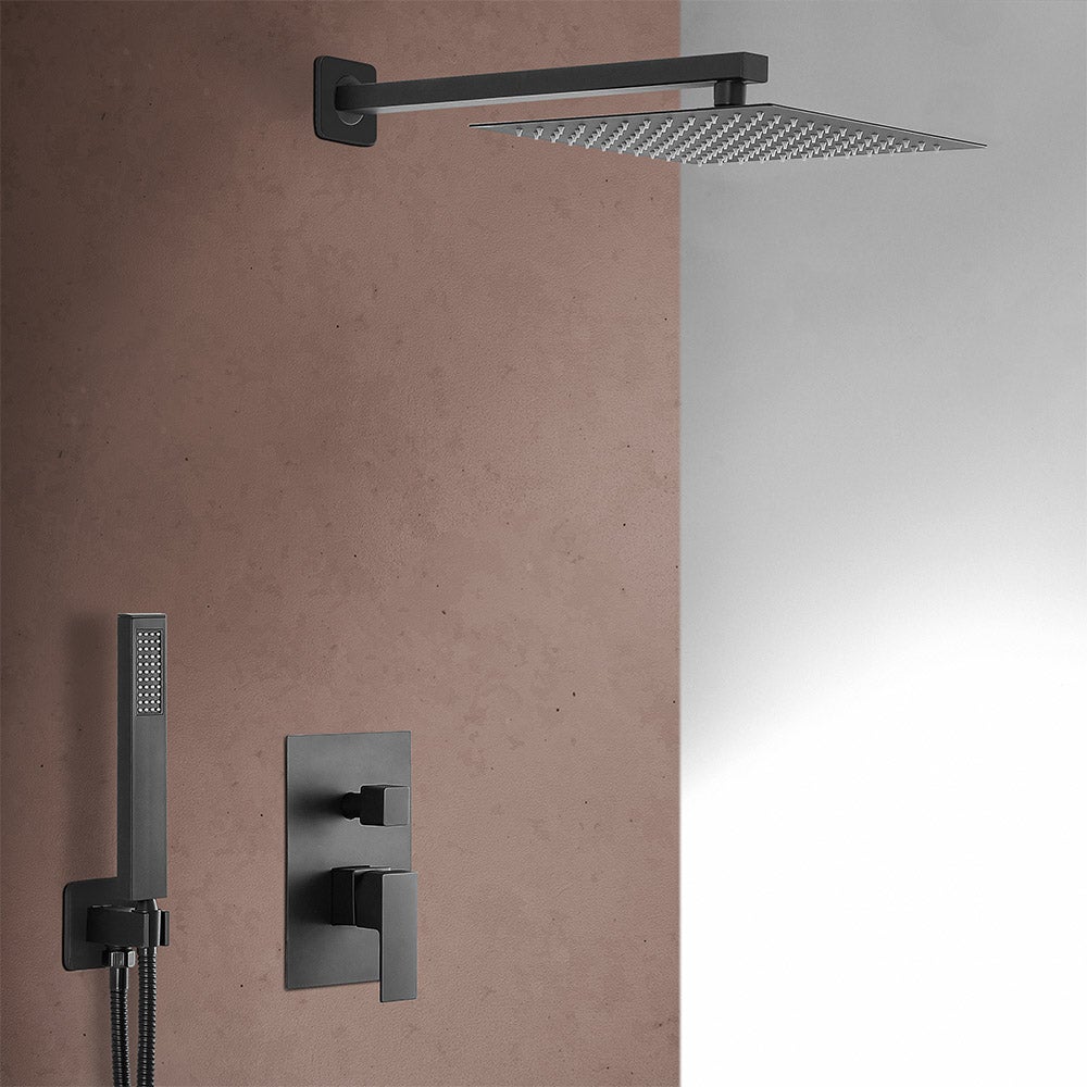 シャワー蛇口セット Nero opaco Miscelatore Doccia Incasso
