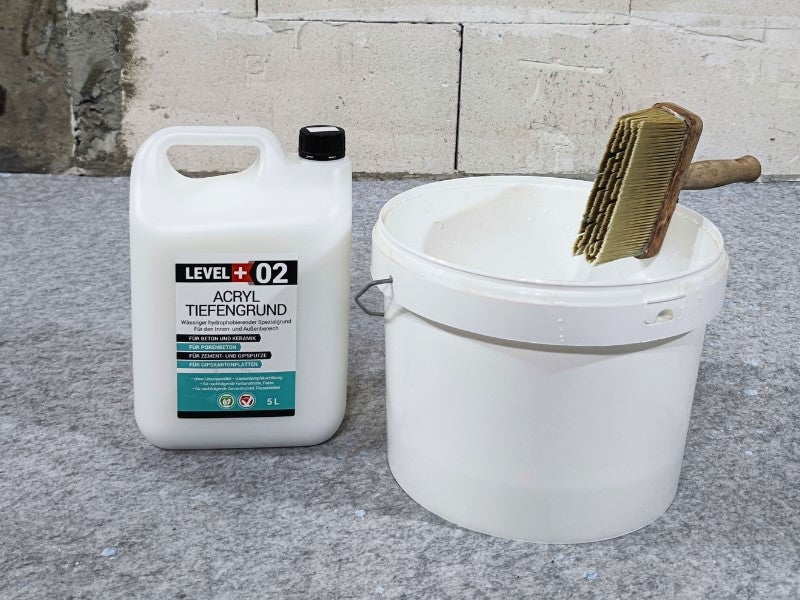 Imprimación acrílica 20L sobre cartón yeso + rodillo 25cm RM02 - 4