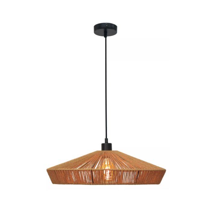 Lampa wisząca Yunkai jasne drewno 1xE27x60W boho wym: 145 x 70 x 70 cm papier Lucide