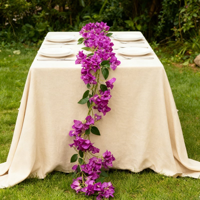 Ghirlanda Di Fiori Artificiali Per Porta, 40 Cm, Verde, In Plastica, Decorazione Primaverile Per Interni Ed Esterni