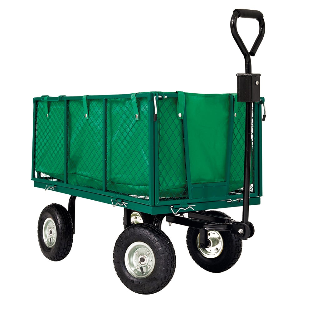 Remorque de jardin grillagée WERKA PRO pneus gonflables 300 kg - 5