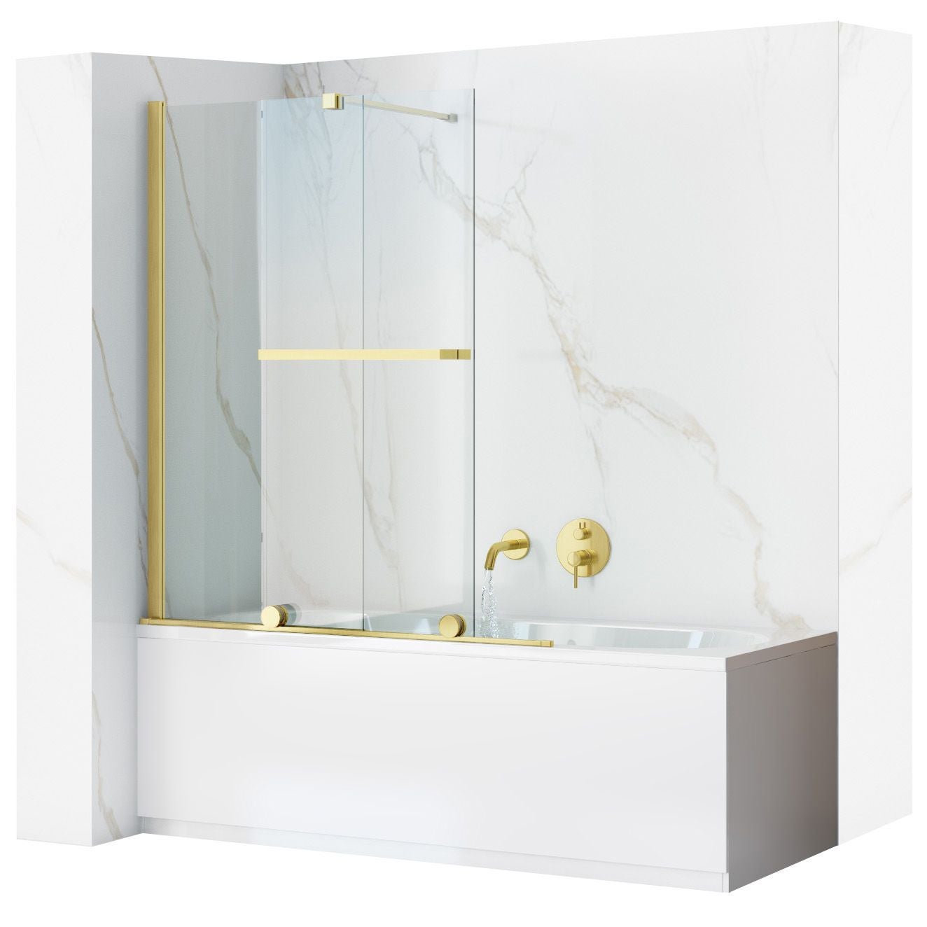 Parawan Nawannowy Rea Fabian Złoty Szczotkowany 100