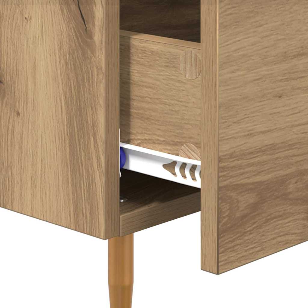 vidaXL Mesa de Noche Marrón 40 x 35 x 47.5 cm Madera contrachapada - 9