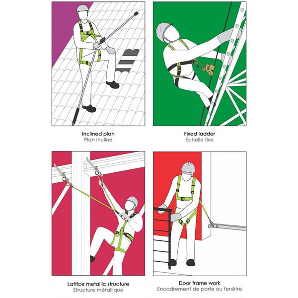 Harnais antichute - 3 points d'accrochage - S/L - FA1011100 - 2