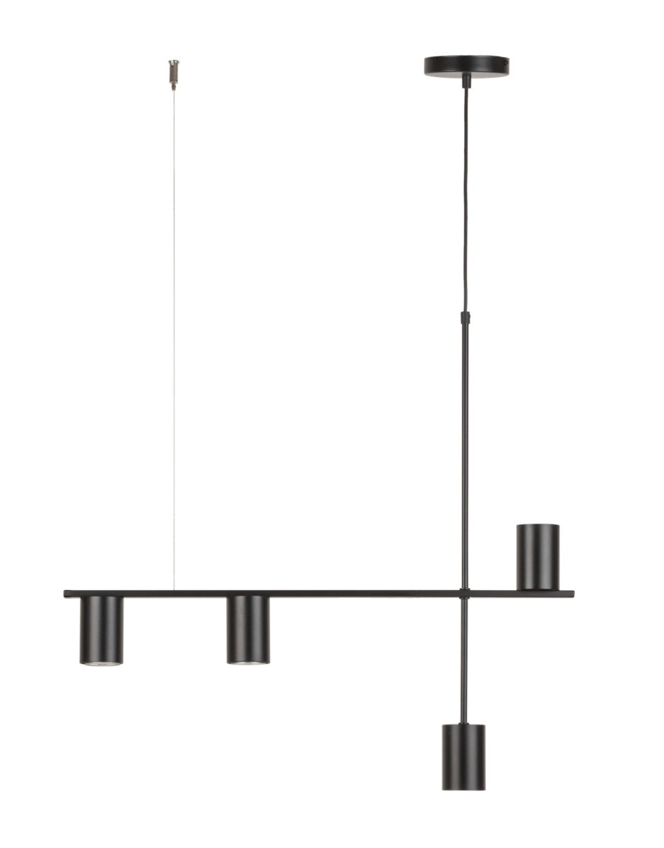 Lampa wisząca Vendo czarna 4xGU10x12W reflektorki wym: 110 x 70 x 12 cm metal SIGMA