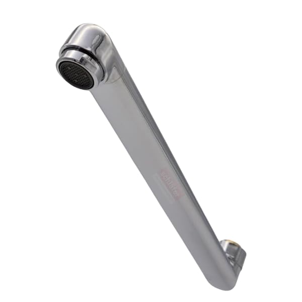 Bec De Rechange Pivotant En S Pour Robinet Mural Cuisine - Schläfer, 3/4 X 25 Cm, Laiton Brillant