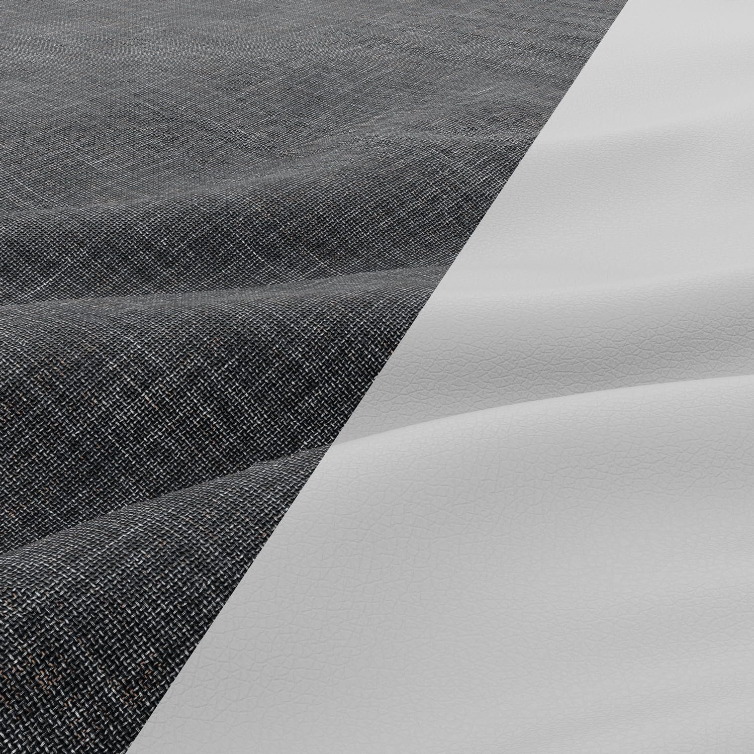 MEBLIGO | Canapé d'angle avec fonction couchage | Site universel | Luna | Noir + Gris - 5