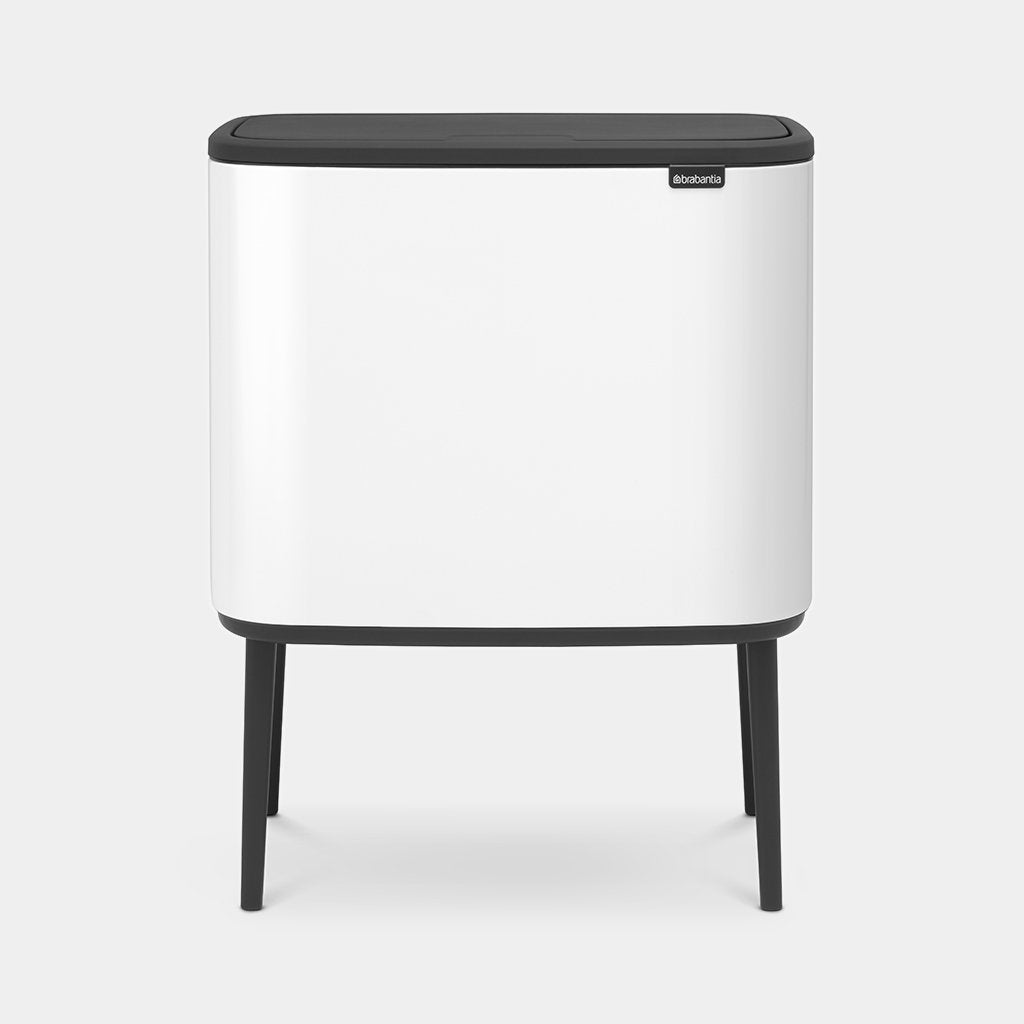 Brabantia Blanco Contenedor De Reciclaje 3 Departamentos Bo Touch Bin 11+11+11L - Imagen 2