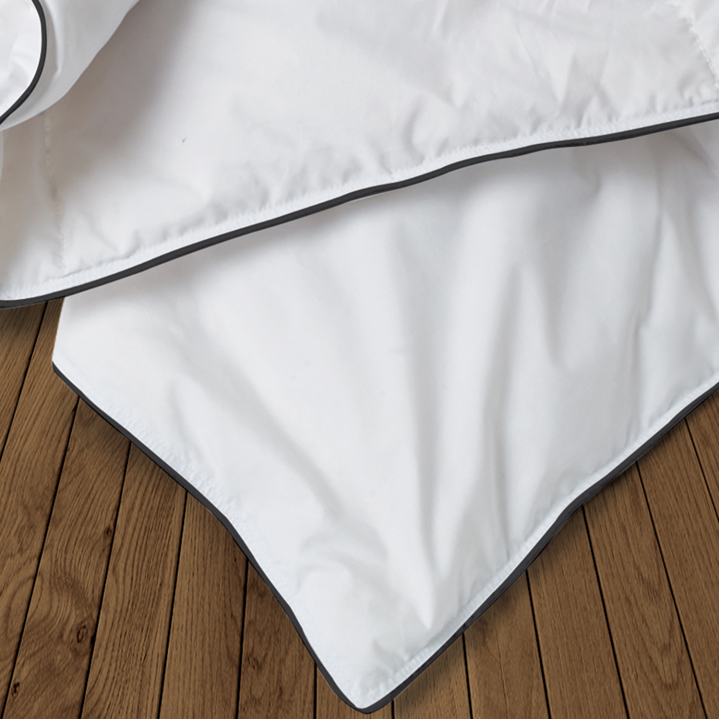 Couette 220x240 CM AELA blanche en plume d'oie anti acarien 500 gr - 3