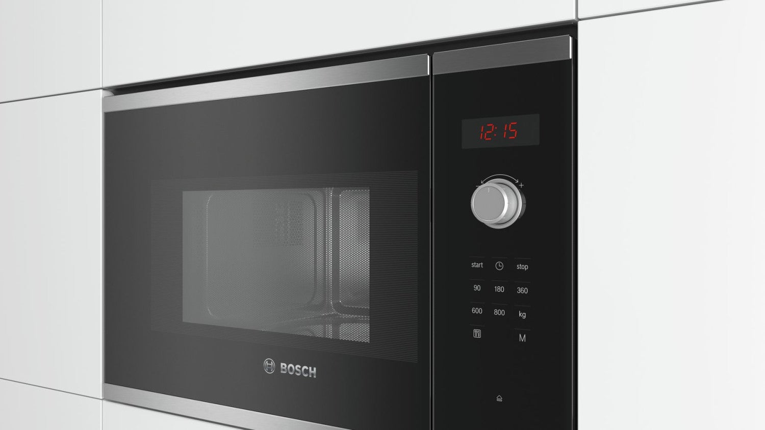 Four à micro-ondes encastrable Bosch Serie 4 BFL523MS0 20 L 800 W Acier inoxydable noir - 4