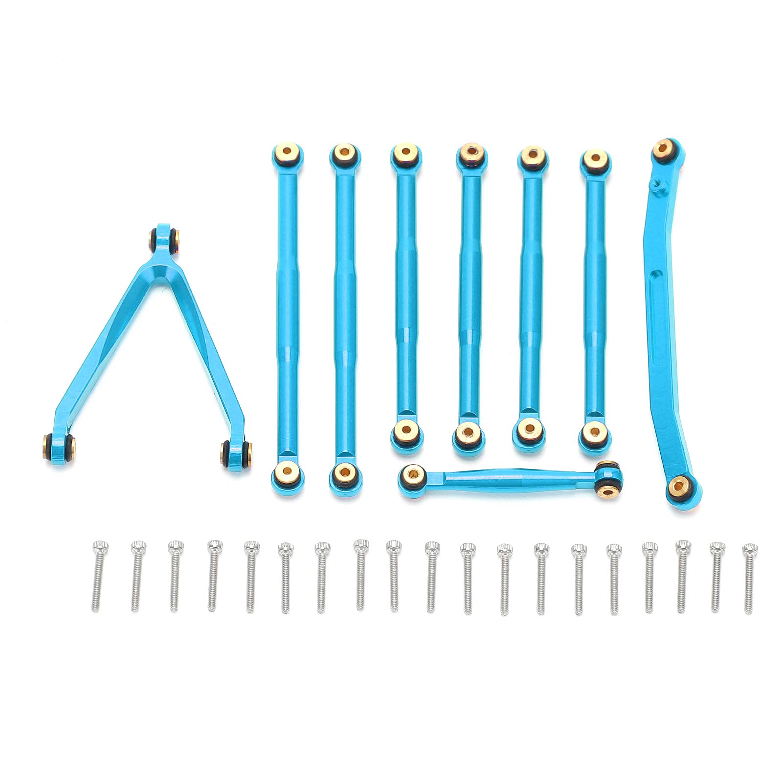 4 PZ Lega di Alluminio Basso Attrito Sospensione Braccio Sfere Compatibile per Tamiya TT02 54559 1/10 RC Auto Aggiornamento Parti Accessori