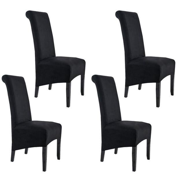 Confezione 2 Coprisedia Elasticizzati Oversize Per Sedie Da Pranzo - Morbido Spandex, Rimovibili E Lavabili, Schienale Alto - 4